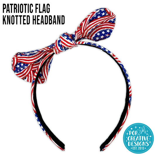 Patriotic Flag Knotted Headband