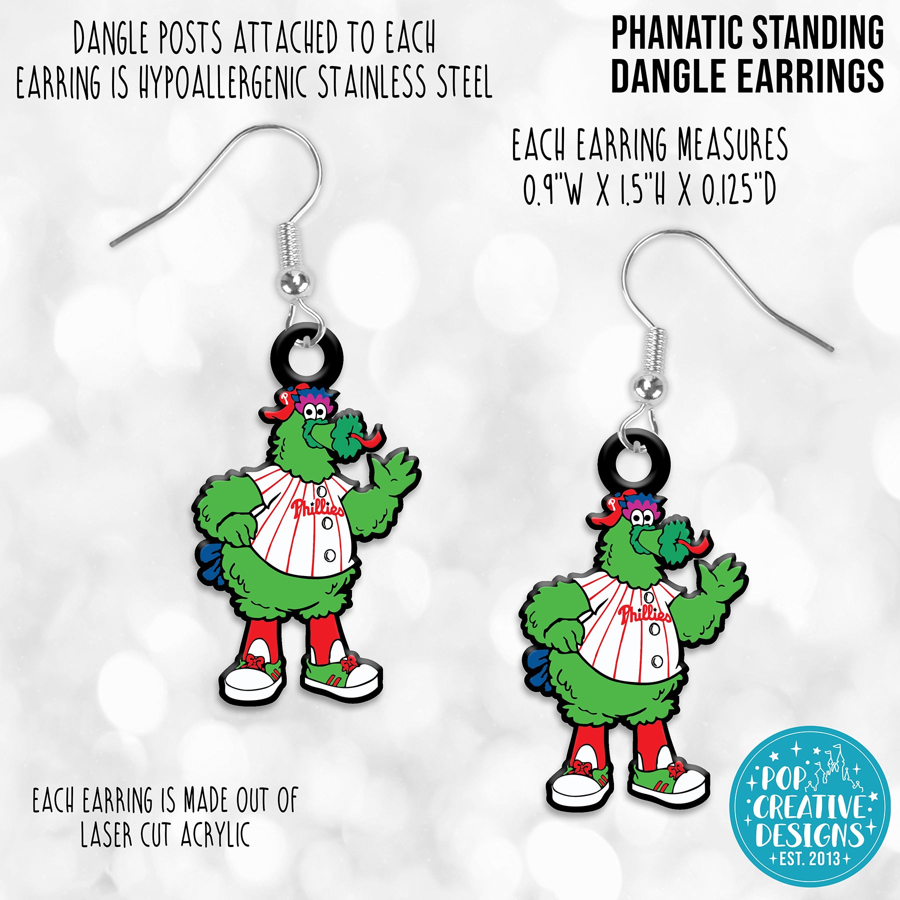Phanatic Standing Dangle Earrings