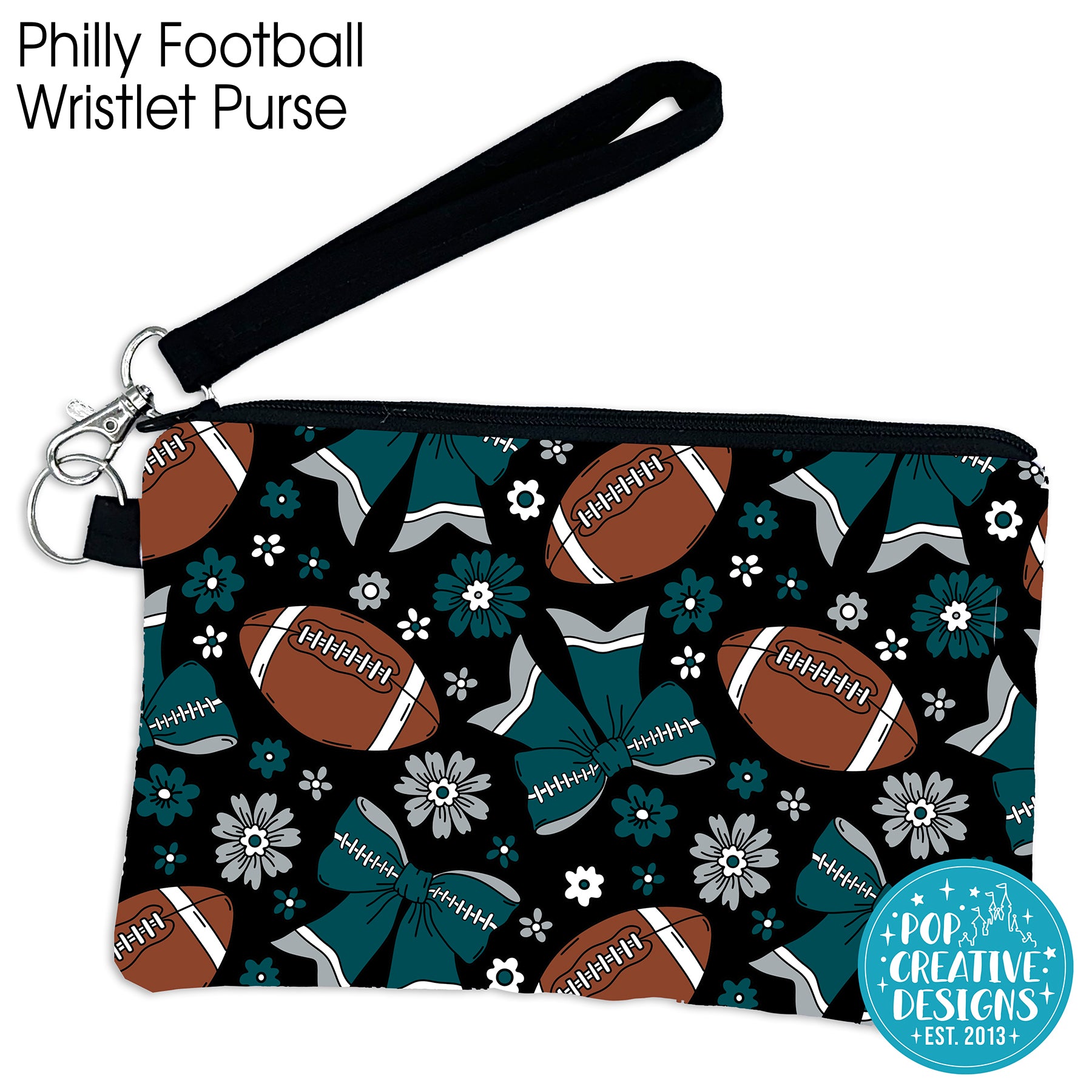 Philly Football Wristlet Purse