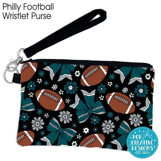 Philly Football Wristlet Purse