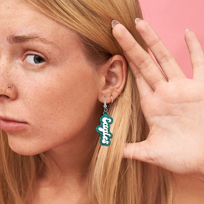 Philly Type Dangle Earrings