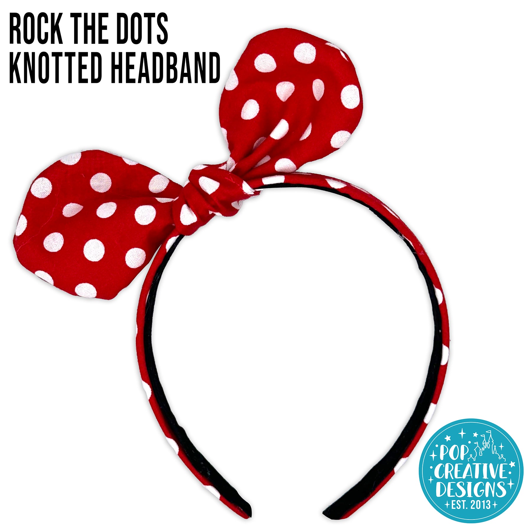 Rock the Dots Knotted Headband
