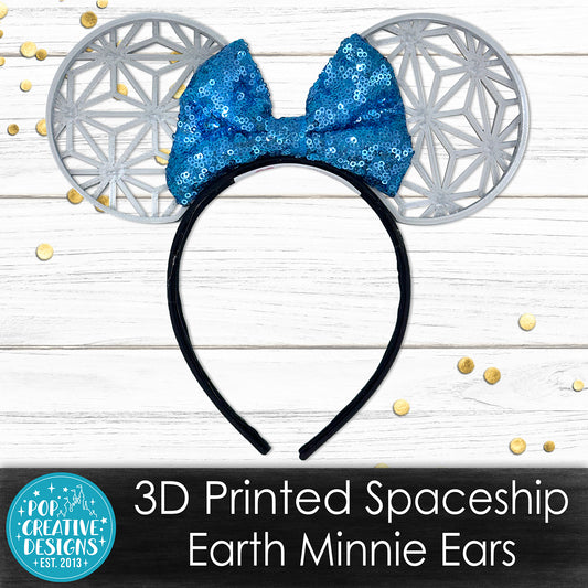 3D Printed Spaceship Earth Minnie Ears