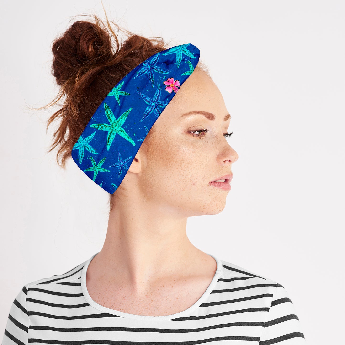 Starfish Knit Fabric Twist Headband