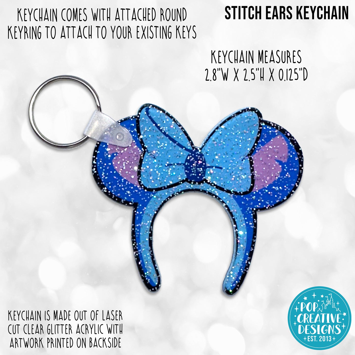 Stitch Ears Keychain