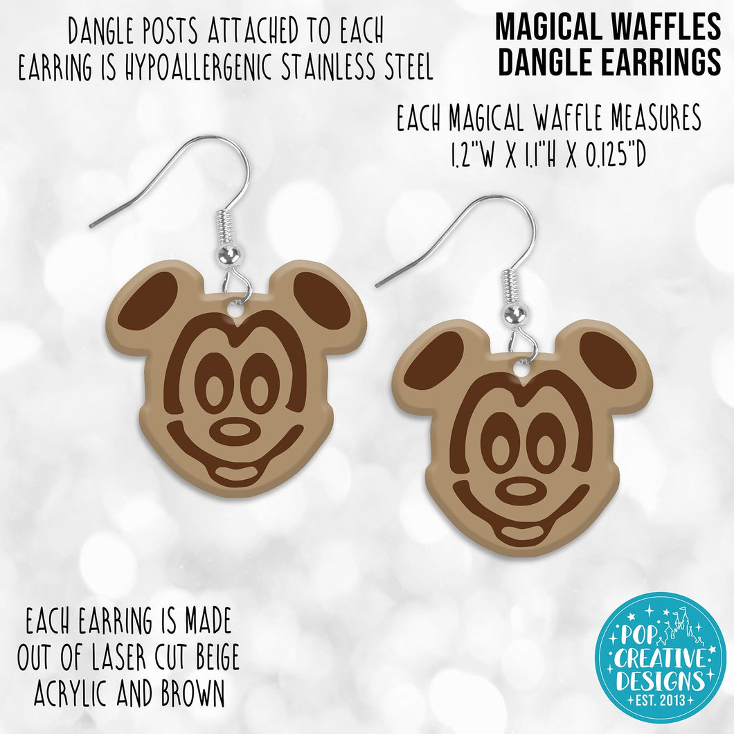 Magical Waffles Dangle Earrings