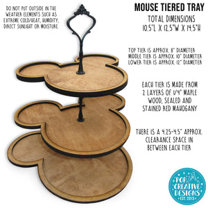 Mouse Tiered Tray - FREE SHIPPING
