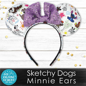 Sketchy Dogs Minnie Ears