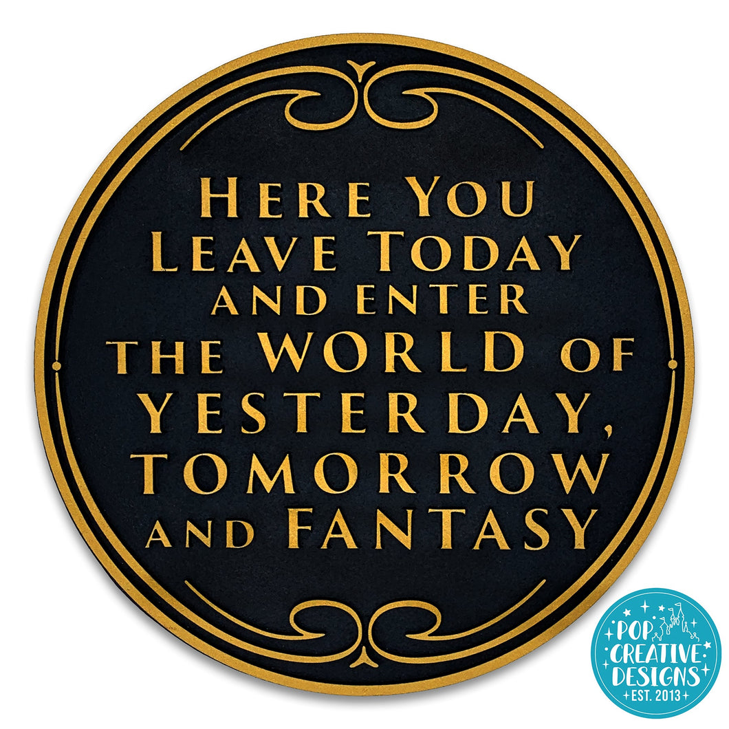 2D WDW Park Welcome Sign